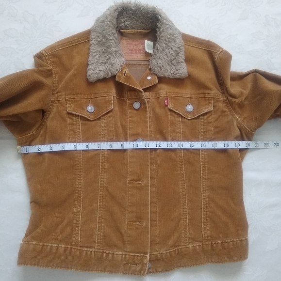 Levi's corduroy jacket faux fur collar - Picture 4 of 6